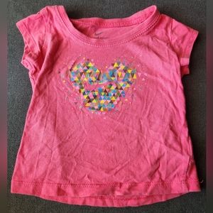 12 month girls toddler Nike pink shirt